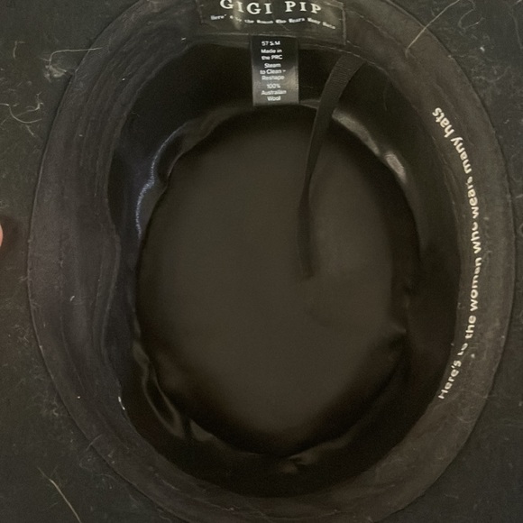 Gigi Pip black rancher style hat - Picture 5 of 5